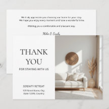Huurwoning Bedankt Welkomstkaart Airbnb
