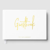 Huurwoning Modern Script Minimalistisch Gastenboek (Voorkant)