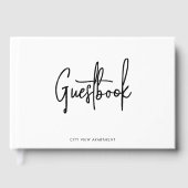 Huurwoning Modern Script Minimalistisch Gastenboek (Voorkant)