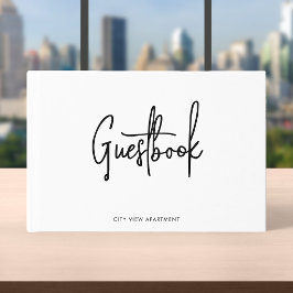Huurwoning Modern Script Minimalistisch Gastenboek