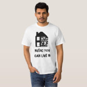 HUUSE MUSIC T SHIRT (Voorkant volledig)