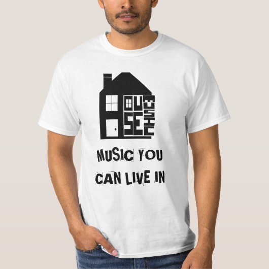 HUUSE MUSIC T SHIRT (Voorkant)