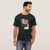 Huwdag huwelijk Sloth Herbivore Animal T-shirt (Voorkant volledig)