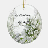 huwelijk 1 jaar 3 keramisch ornament (Links)