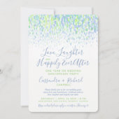 Huwelijk 1e trouwdag eeuwig geluk feestje kaart (Voorkant)