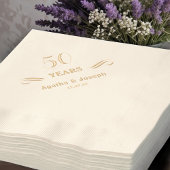 Huwelijk 50 Jubileum Folie Servetten