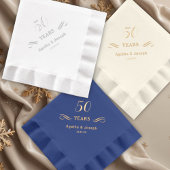 Huwelijk 50 Jubileum Folie Servetten