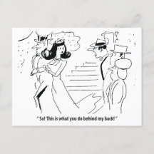 Huwelijk achter zijn rug, humoristisch