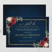 Huwelijk afgezegd uitgesteld plannen gewijzigd ber kaart (Voorkant / Achterkant)