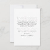 Huwelijk Afro-Amerikaanse foto Dank u Bedankkaart (Achterkant)