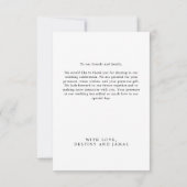 Huwelijk Afro-Amerikaanse foto Dank u Bedankkaart (Achterkant)