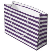 Huwelijk Bedankt met Bruid en Bruidegom Naam Large Cadeautasje (Achterkant Gekanteld)