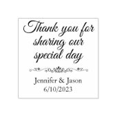 Huwelijk Bedankt Tekst  Stempel (Afrduk)