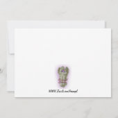 Huwelijk Bedankt voor de gunsten met portret (Achterkant)