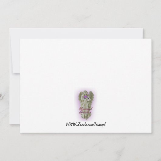 Huwelijk Bedankt voor de gunsten met portret (Achterkant)