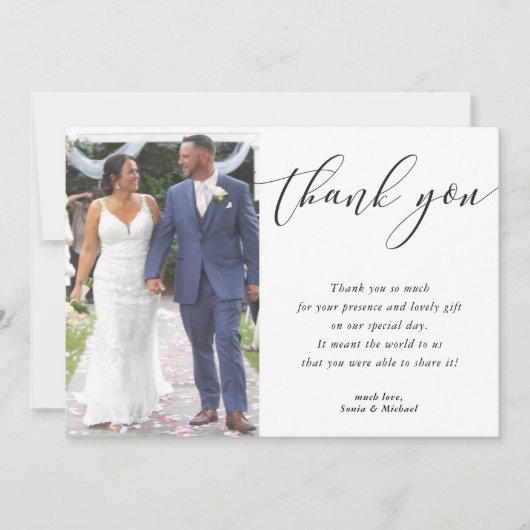 HUWELIJK BEDANKT voor Sonia & Michael (Voorkant)