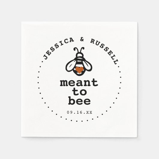 Huwelijk Bedoeld Om Bij Te Zijn Servet (Voorkant)