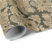 Huwelijk Black Golden Brocade Cadeaupapier (Rol Hoek)