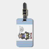 Huwelijk, bliksem, donder Humor Bagagelabel (Voorkant verticaal)