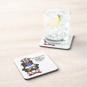 Huwelijk, bliksem, donder Humor Bier Onderzetter (Rechterzijde)
