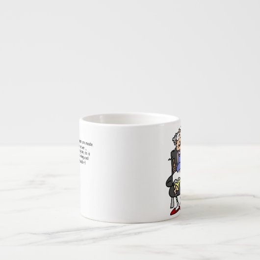 Huwelijk, bliksem, donder Humor Espresso Kop (Voorkant)