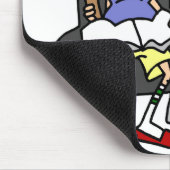 Huwelijk, bliksem, donder Humor Muismat (Hoek)