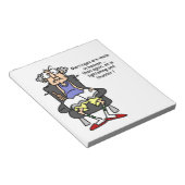 Huwelijk, bliksem, donder Humor Notitieblok (Schuin)