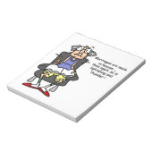 Huwelijk, bliksem, donder Humor Notitieblok (Linkerzijde)