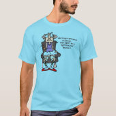 Huwelijk, bliksem, donder Humor T-shirt (Voorkant)