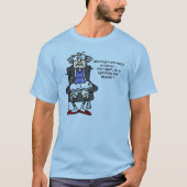 Huwelijk, bliksem, donder Humor T-shirt (Voorkant)