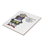 Huwelijk, bliksem, donder Humor Tegeltje (Zijkant)