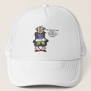 Huwelijk, bliksem, donder Humor Trucker Pet