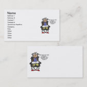 Huwelijk, bliksem, donder Humor Visitekaartje (Voorkant / Achterkant)