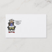 Huwelijk, bliksem, donder Humor Visitekaartje (Achterkant)