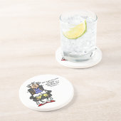 Huwelijk, bliksem, donder Humor Zandsteen Onderzetter (Zijkant)