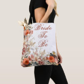 Huwelijk Bloemen Boeket Elegante Custom Canvas tas (Dichtbij)