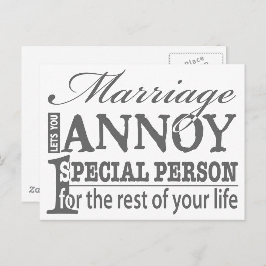 huwelijk briefkaart (Voorkant / Achterkant)