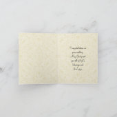 Huwelijk Bruid Bruidegom Jezus Priester Kaart (Binnen)