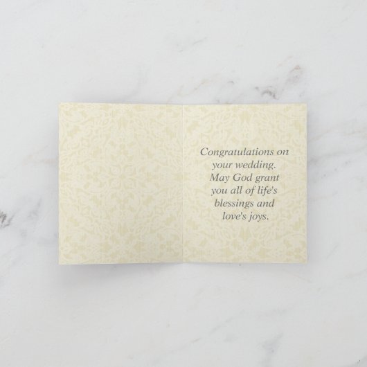 Huwelijk Bruid Bruidegom Mary Joseph Kaart (Binnen)