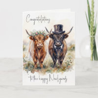 Huwelijk Bruid en Bruidegom Schotse Hooglanders