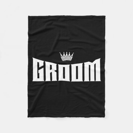 Huwelijk bruidegom cadeau schoon fleece deken (Voorkant)