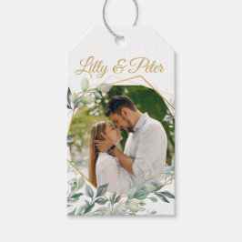 Huwelijk, Bruidsfeest Aangepaste gift tags Cadeaulabel