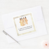 Huwelijk Bruidsmeisje Cadeau Stickers (Envelop)