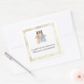 Huwelijk Bruidsmeisje Cadeau Stickers (Envelop)