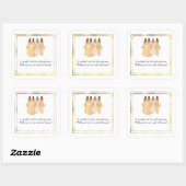 Huwelijk bruidsmeisje cadeau stickers (Vel)