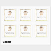 Huwelijk Bruidsmeisje Cadeau Stickers (Vel)
