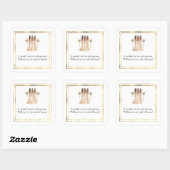 Huwelijk bruidsmeisje cadeau stickers (Vel)