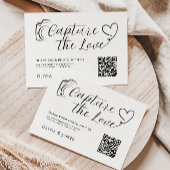 Huwelijk Capture de liefde Kaart Sjabloon, QR-code