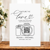 Huwelijk Capture The Love QR Code Foto delen Informatiekaartje