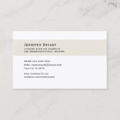 Huwelijk Celebrant modern beige Visitekaartje (Voorkant)